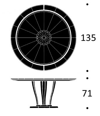 Saarinen House Dining Table measurements